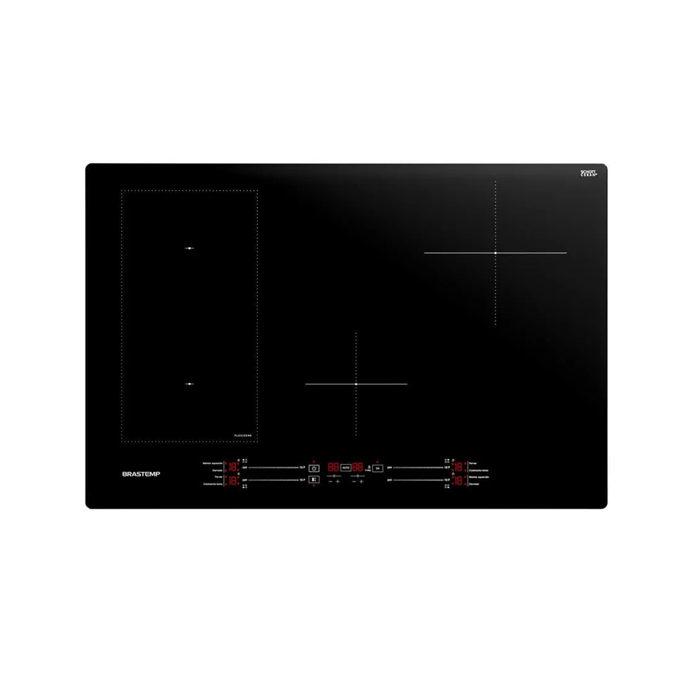 Cooktop 4 Bocas Brastemp BDJ77BE Indução Preto 220V